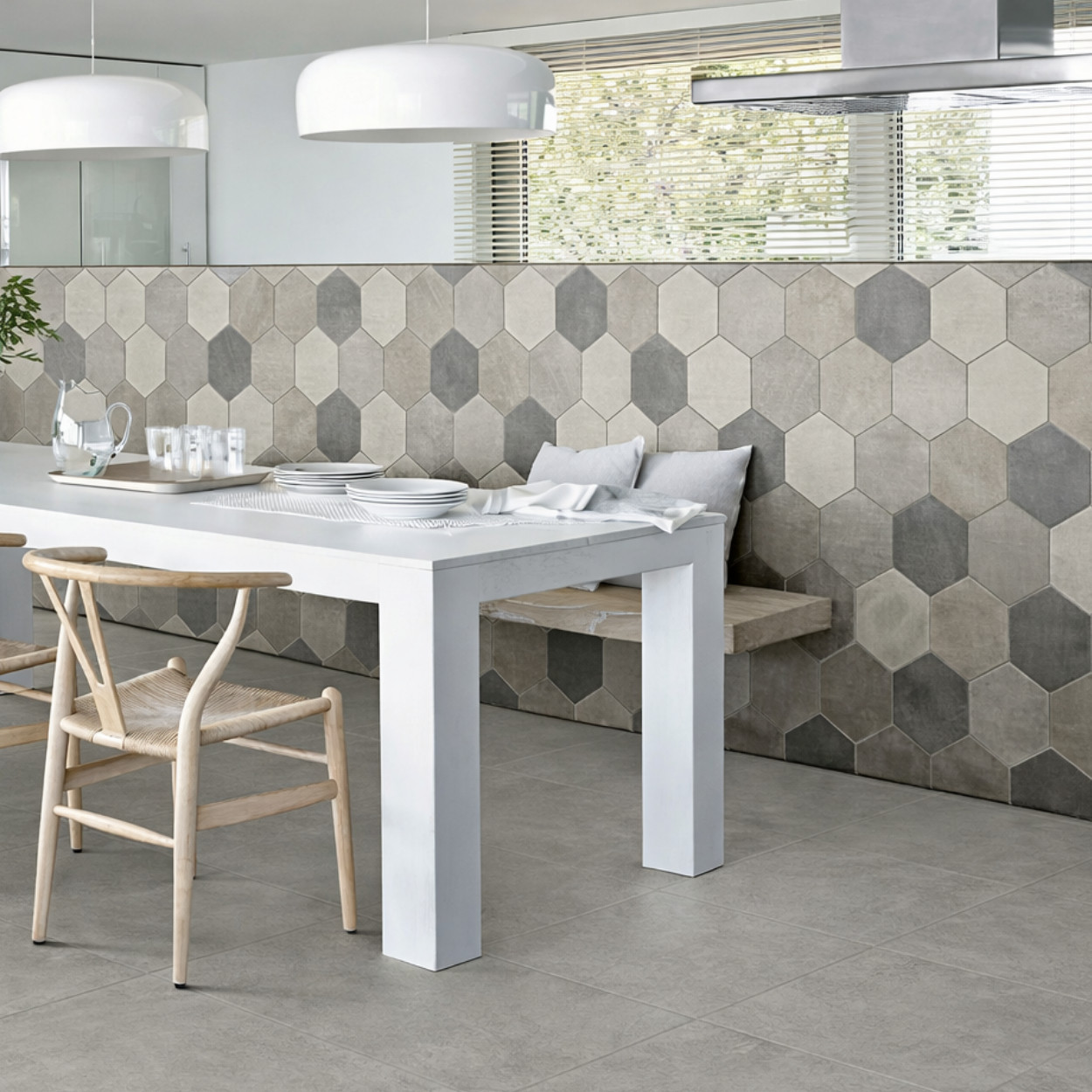 Unicom Starker Icon Bone White Hexagon 21x18,2cm